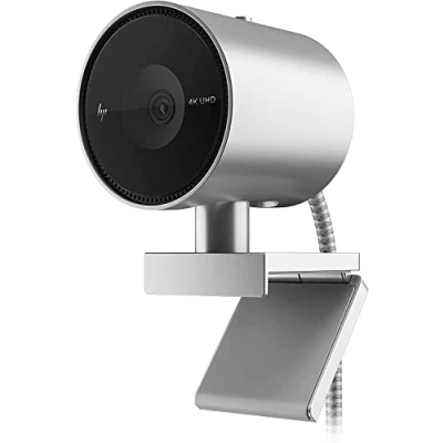 Image of HP 950 4K Webcam with AI Face Framing 103 Degree Field of View for Streaming, Auto Light Adjustment, Control Center (not Mac/iOS compatible)