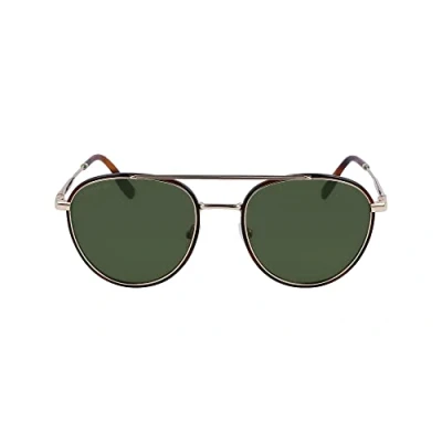 Image of Lacoste Unisex Sunglasses, Size: 53, Shiny gold