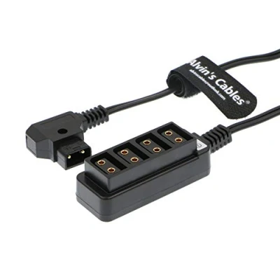Image of Alvin&#039;s Cables D Tap Male to 4 Port Dtap Female Splitter Power Cable for ARRI RED Cameras TILTA Steadicam IDX Battery