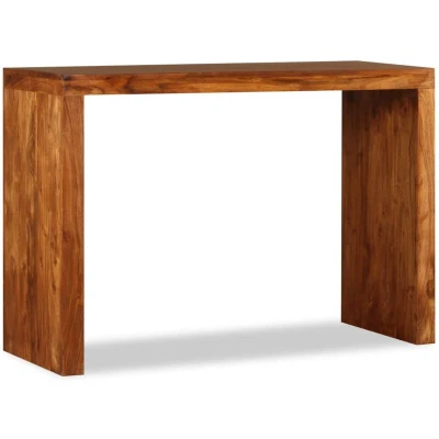 Image of vidaXL Console Table Solid Wood with Honey Finish 110x40x76 cm