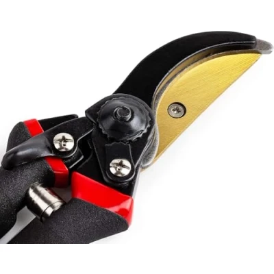 Image of Efforias 8&quot; Professional Secateurs Premium Titanium Bypass Pruning Shears, Hand Pruners, Garden Clip, Hedge Shears