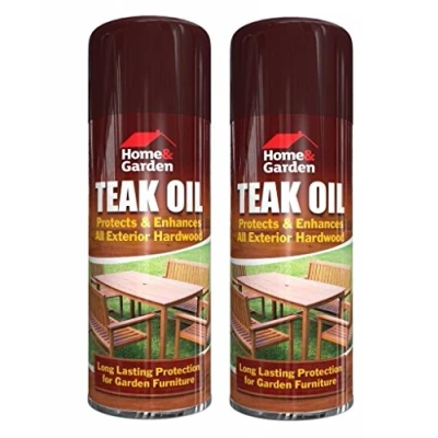 Image of Teak Oil Spray Indoor Outdoor Garden Furniture Decking Hardwood/Softwood Protection Care 400ml New Wilsons Direct (2)