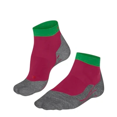 Image of FALKE Women&#039;s RU4 Endurance Short W SSO Cotton Anti Blister 1 Pair Running Socks, Red (Red 8644), 2.5 3.5