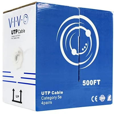 Image of Vivo 152.4 m Cat5e UTP U/UTP (UTP) Grey (152.4 m, Cat5e, network cable (UTP), Grey)