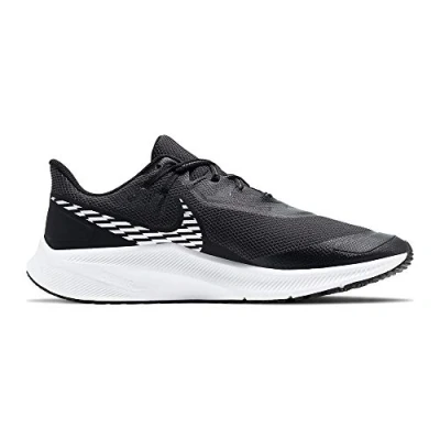 Image of NIKE Quest 3 Shield Mens Running Trainers CQ8894 Sneakers Shoes (UK 9 US 10 EU 44, Black Metallic Silver 001)