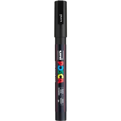 Image of Uni Ball 156638000 Posca PC 3M Fine Bullet Tip Marker Black