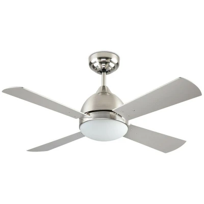 Image of Borneo Ceiling Fan Satin Nickel 4 Blades
