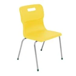 Image of Titan 4 Leg Chair Size 5 430mm Seat Height Yellow T15 Y