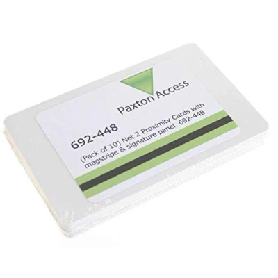 Image of Paxton 692 448 Net2 Proximity ISO ID Cards (Pack of 10) Magnetic Stripe &amp; Signature Panel
