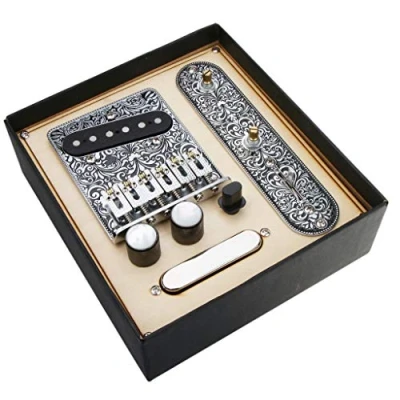 Image of Alnicov Guitar Control Plate Bridge Pre Wired for Electric Telecaster Parts