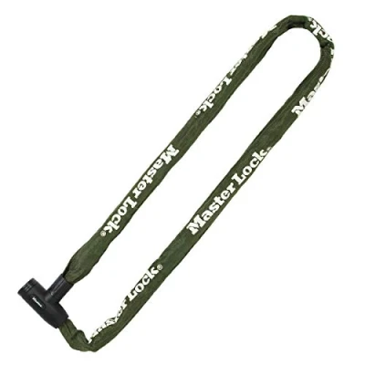 Image of Master Lock 8023EURD 8 mm x 1000 Chain with Integrated Key Khaki