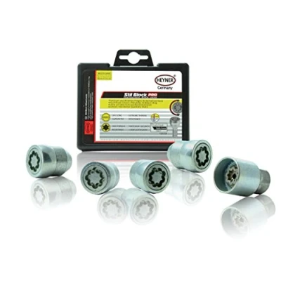Image of Fits Nissan Juke Models 2010 To 2020 Heyner Germany Stil Block PRO Locking Wheel Nuts M12x1.25 Set 4 Locks Thatcham Quality Assured Bolts 377/5