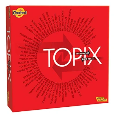 Image of Cheatwell Games Topix The Game Of Rapid Recall, Red