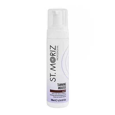Image of St. Moriz Professional Dark Self Tanner Mousse Sunless Instant Tanning Foam for a Deep, Natural Looking Fake Tan Moisturizing With Aloe Vera &amp; Vitamin E (200ml)