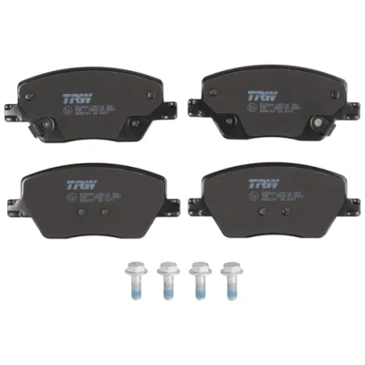 Image of 77367628, 77367910 brake pad set TRW GDB2151 with acoustic wear warning caliper screws FIAT: Tipo Hatchback, Estate, Saloon