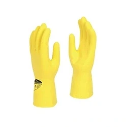 Image of Shield Latex Rubber Household Glove 300mm Large Yellow (Pack of 12)