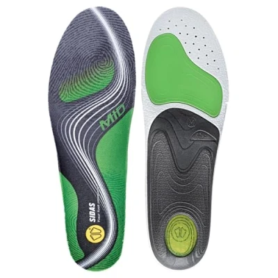 Image of Sidas 3FEET Activ&#039; Mid Insoles Green/Black, M: 6 7
