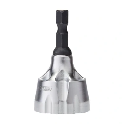 Image of Draper External Chamfer Deburring Tool, 13 19mm 10073 Three Cemented Carbide Blades Quick Release Hex Shank