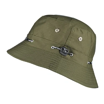 Image of Toutacoo, Sunhat, Summerhat, Adjustable All Seasons Bucket Hat Unisex (Khaki)