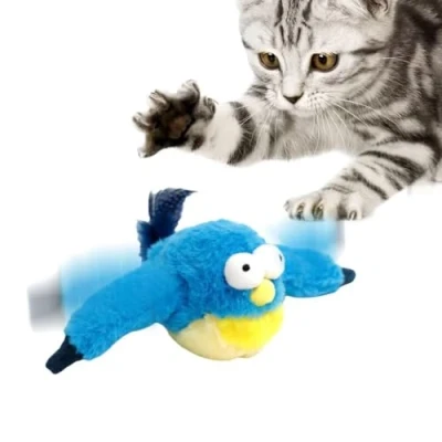 Image of HIMS Flappy Chase Cat Toy, Bird Toy for Cats, Interactive Chirping Flapping Flying Toys Indoor Flapping, Electronic Chirp
