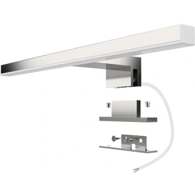 Image of Aogled Led Mirror Light Bathroom 5W 400LM 30cm 230V Neutral White 4000K,Stainless Steel 3 in 1 IP44 Waterproof Class II Slim 300mm Bath Lamp,No Flicker,Clamp On the Mirror,Cabinet,Wall