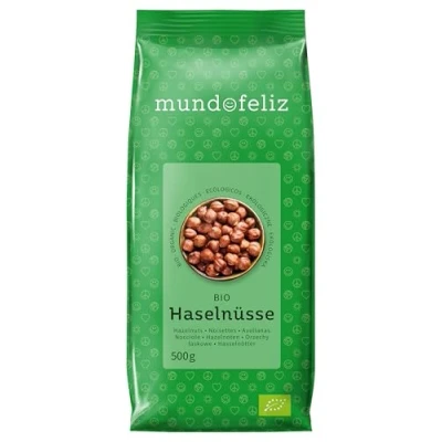 Image of Mundo Feliz Organic Raw Hazelnuts 2 x 500 g