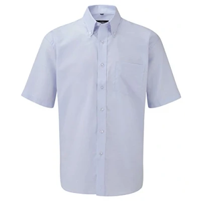 Image of Russell&#039;&#039;s mens S/Slv Oxf Shirt in Oxford Blue Neck Size 20