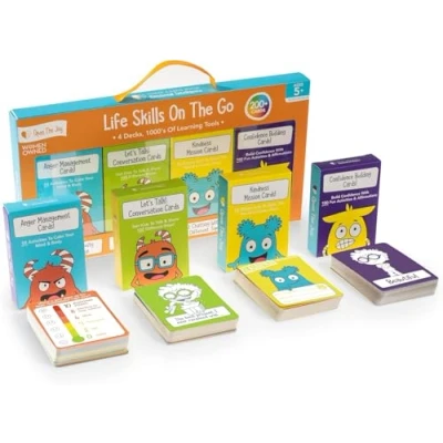 Image of Colourful Life Skills On The Go, Learn About Skills, Educational Flashards for Travelling Games Kids, Ages 4+