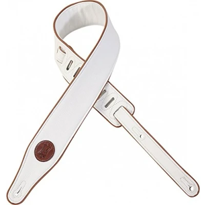 Image of Levy&#039;s Leather MSS17 WHT Guitar Strap