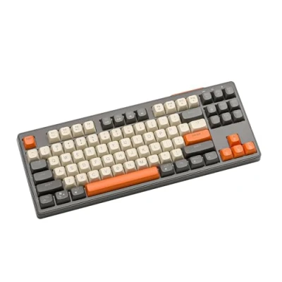 Image of ATTACK SHARK X FREEWOLF M87 80% Wireless Gaming Keyboard, 87 Keys TKL LED Rechargeable Mechanical Feeling PBT Keyboard for Mac/Win, Bluetooth 5.0/2.4Ghz Dual Mode Office/Gaming Shimmer