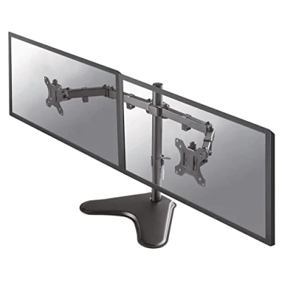Image of Newstar FPMA D550DDBLACK Full Motion Dual Desk Stand for two 10 32&quot; Monitor Screens, Height Adjustable Black