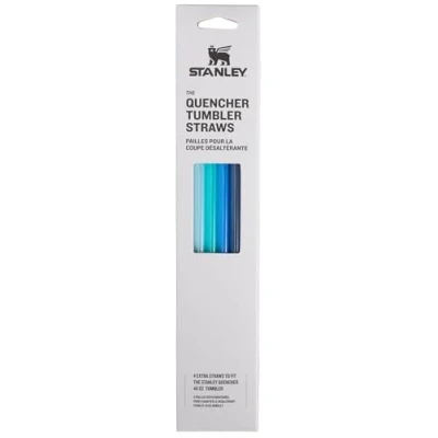 Image of Stanley Reusable Quencher Straws 4 Pack of BPA Free, for Clean Drinking Perfect Stanley&#039;s 40oz Tumblers Blue