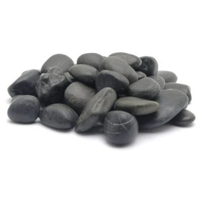 Image of Marina Decorative Aquarium Gravel Natural Beach Pebble, 12 18 mm, 2 Kg, Black