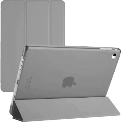 Image of TechDealsUK iPad Air (1st Generation ONLY) 2013 A1474 A1475 A1476 Smart Case with Magnetic Wake/Sleep 1 (Grey)