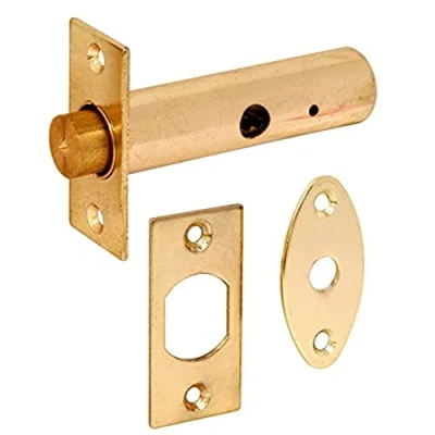 Image of Merriway BH04747 63mm (2.1/2 inch) Brass Door Security Mortise Rack Bolt