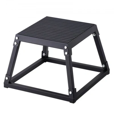 Image of VEVOR Plyometric Jump Box, 12in Steel, Red, Alloy 500lbs Weight Capacity