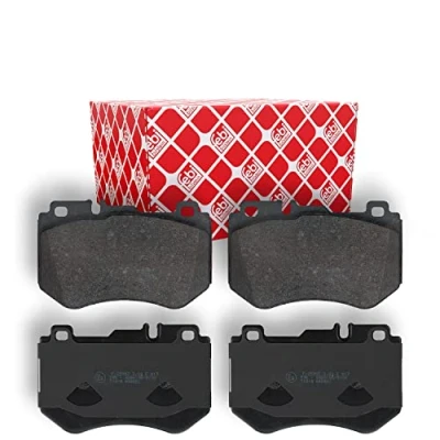 Image of 0084201720, 008420172064, 0084209503, A0084201720, A008420172064 Brake pad set FEBI BILSTEIN 16987 Front Axle prepared for wear indicator