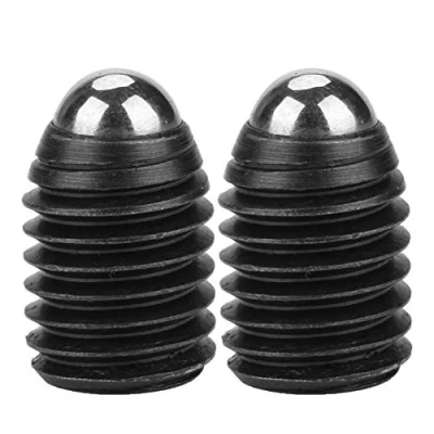 Image of 10pcs M12 Ball Plunger, Screw Thread Hex Socket Carbon Steel Spring Plungers Set, Black Oxidized Finish (M12*16(10PCS))