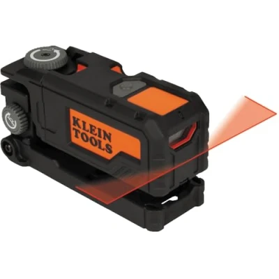 Image of Klein Tools 93PTL Pocket Laser Level, Magnetic Bright Red Plumb Leveling and Alignment Tool, 3 Bubble Vials, 360 Degree Wall Attachment