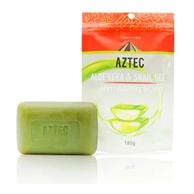 Image of Aztec Aloe Vera &amp; Snail Gel Anti Aging Soap 180g