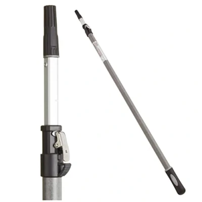 Image of ProDec Advance 4&#039; 8&#039; (1.2 2.4m) Super Lock Elite Heavy Duty Fibreglass &amp; Aluminium Extension Pole for Paint Roller Frames,Gives Extended Reach Compatible with Screw Push Fit Frames,4 feet 8