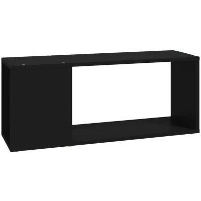 Image of vidaXL TV Cabinet Black 80x24x32 cm Engineered Wood