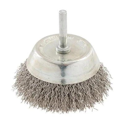 Image of Silverline Rotary Stainless Steel Wire Cup Brush 75mm