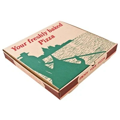 Image of 100X Pizza Boxes 12In Restaurant Packed Postal Box Take Away With Tuck And Fold