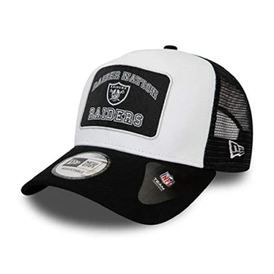 Image of New Era Las Vegas Raiders NFL Cap verstellbar Trucker Kappe American Football weiss One Size