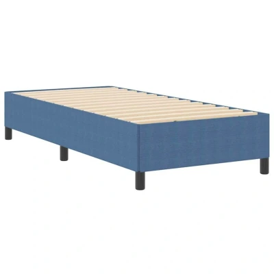 Image of vidaXL Bed Frame Blue 90x200 cm Corduroy Fabric