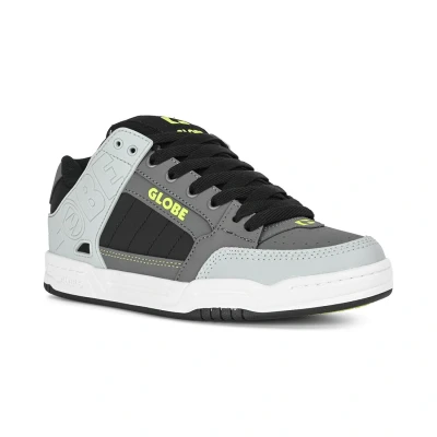 Image of Globe Men&#039;s Tilt Skateboarding Shoe, Greyscale/Black, 7 UK