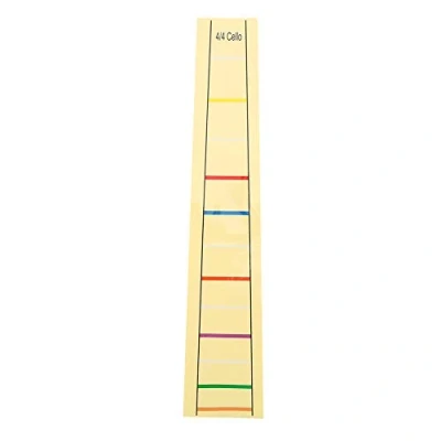 Image of Full Size Cello Fret Finger Marker 4/4, 3/4, 1/4, 1/2, 1/8 Beginners Fiddle Fingerboard Guide Label Chart for Cello(4/4)