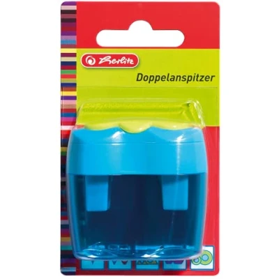 Image of Pelikan 10921112 Double Pencil Sharpener, Multi Colour single piece ( ASSORTED COLORS)