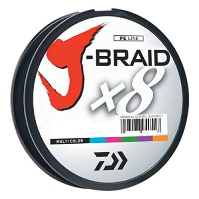 Image of J BRAIDX8, 500YD Filler Spool, Multi Color, Mono Dia.= 16lb.